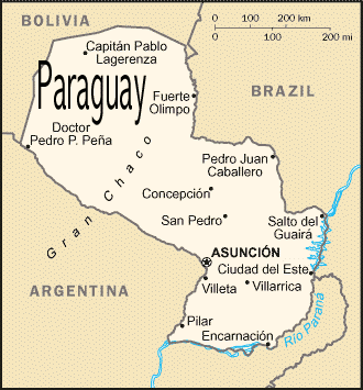 Map of Paraguay